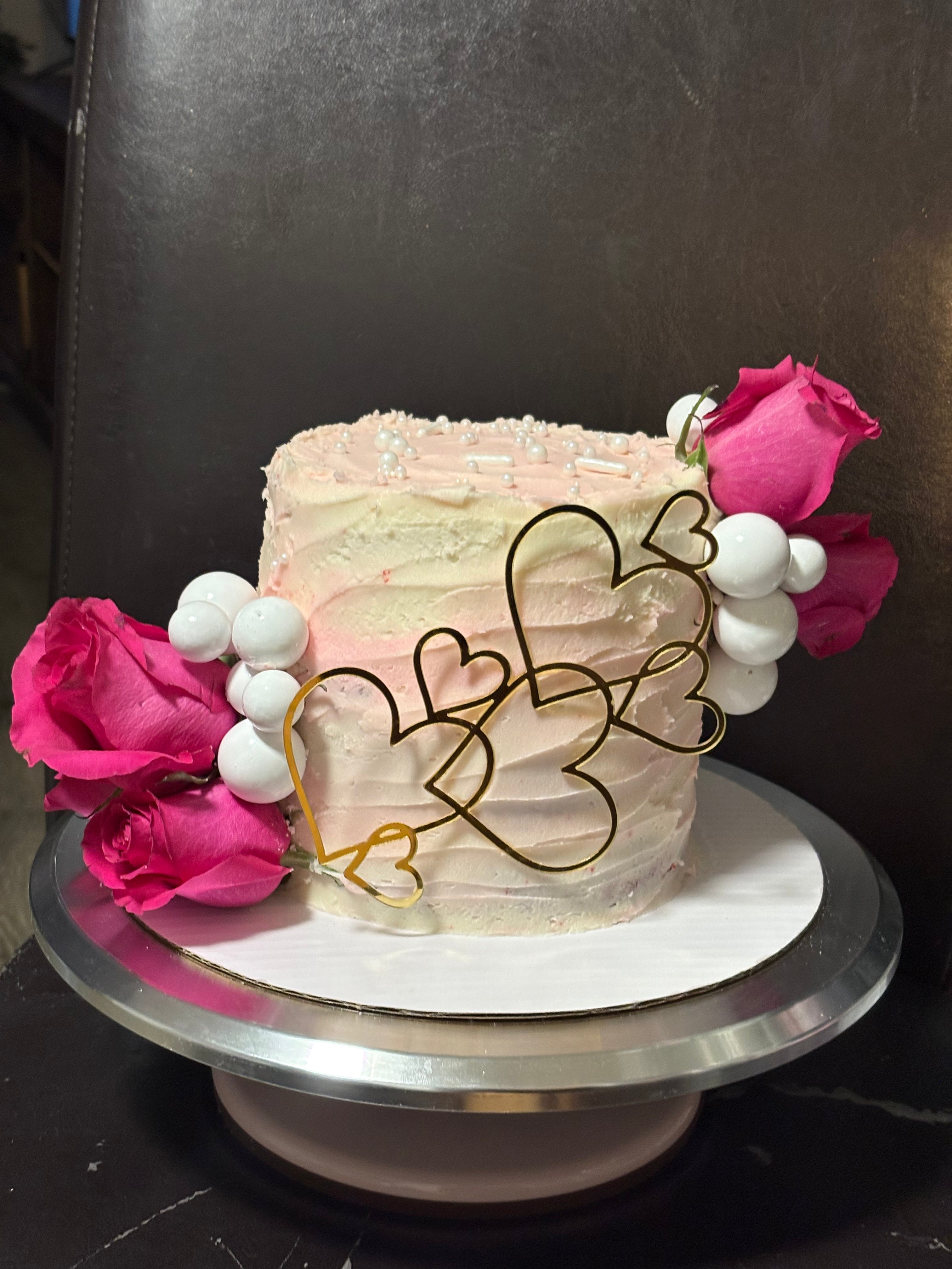 6 inch 3 layered Cake custom