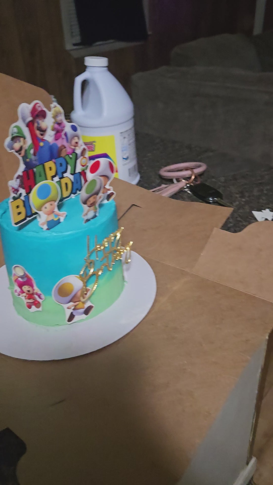 6 inch 3 layered Cake custom