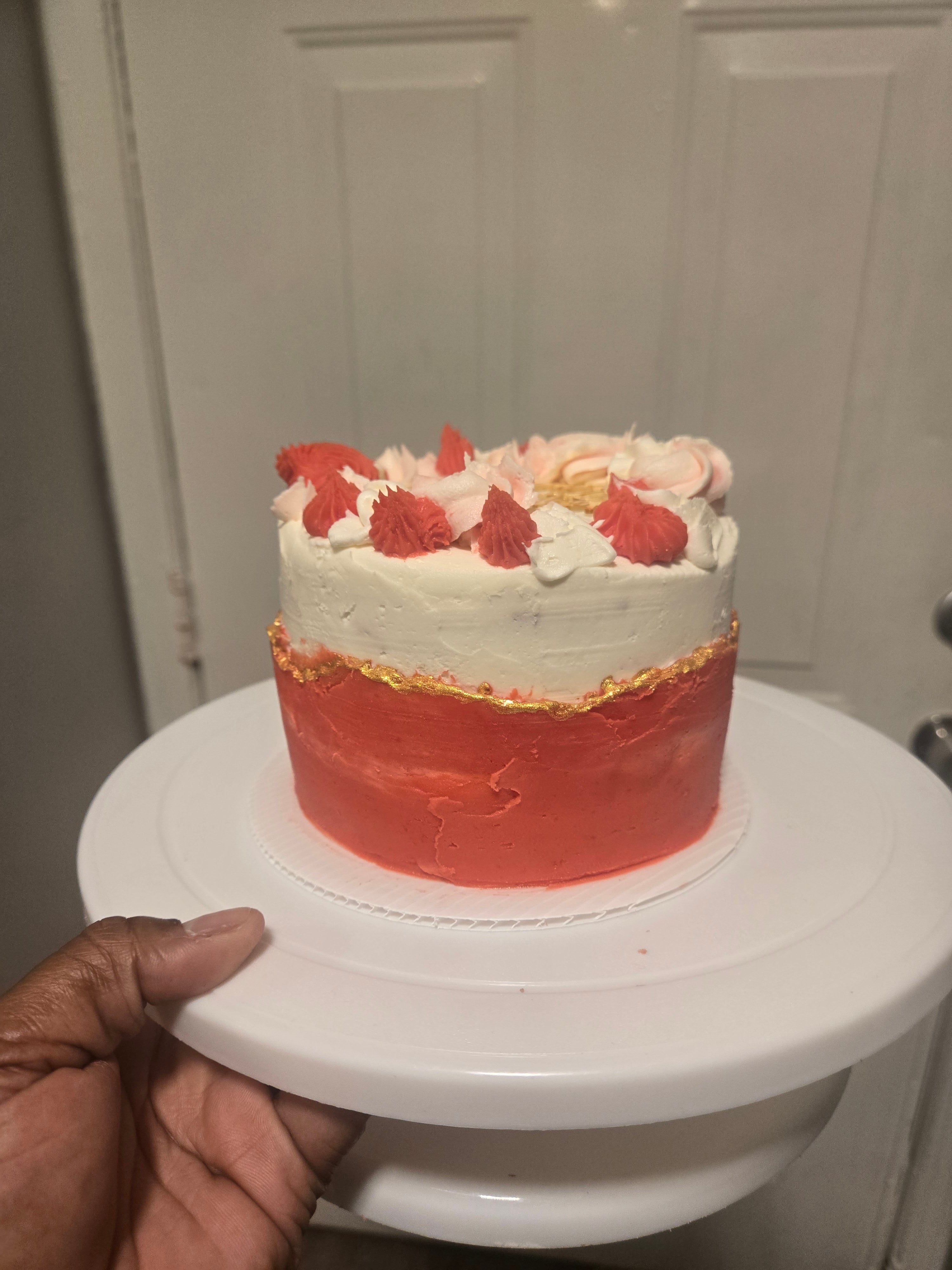 4 inch 2 layered cake