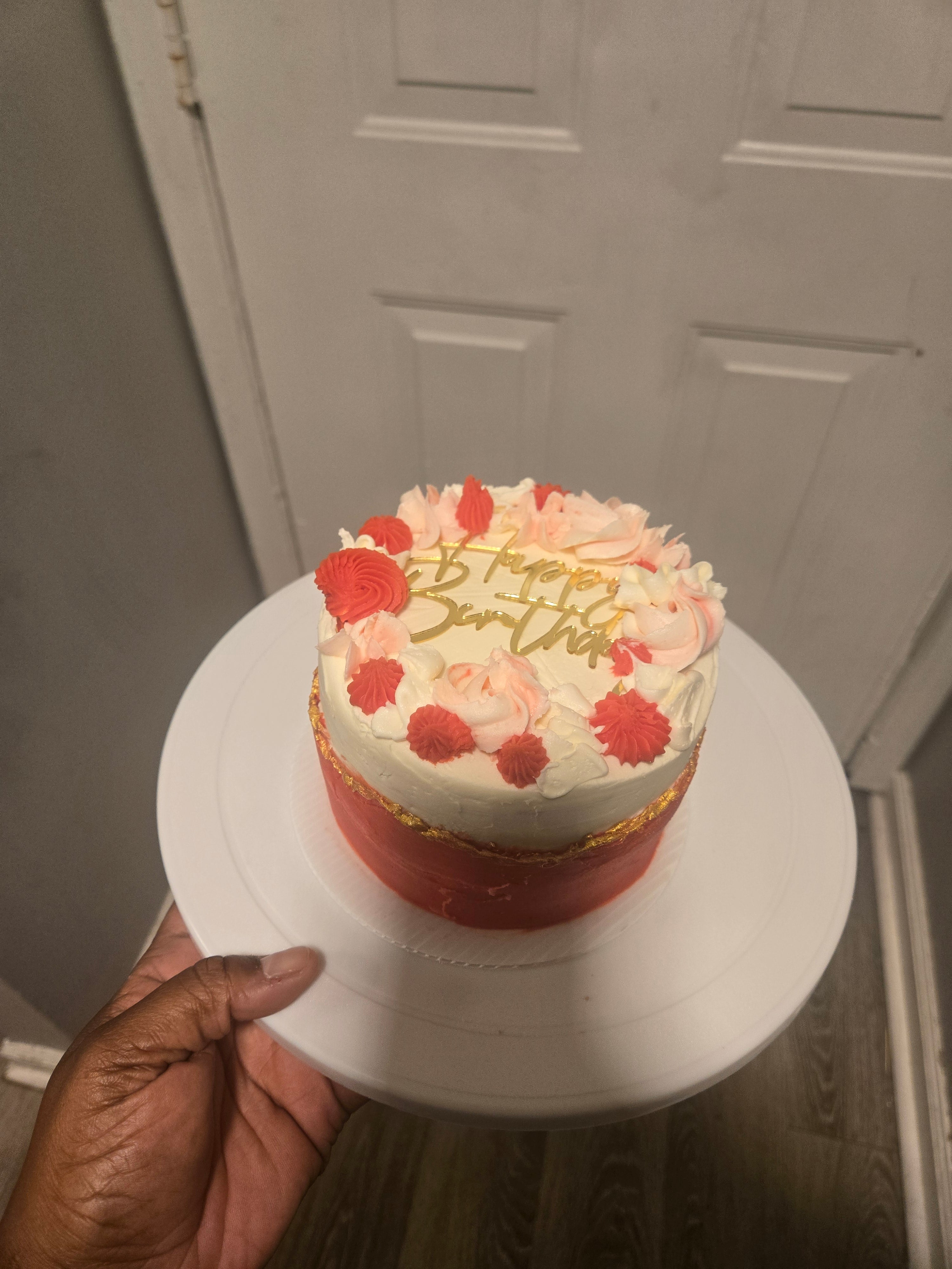 4 inch 2 layered cake